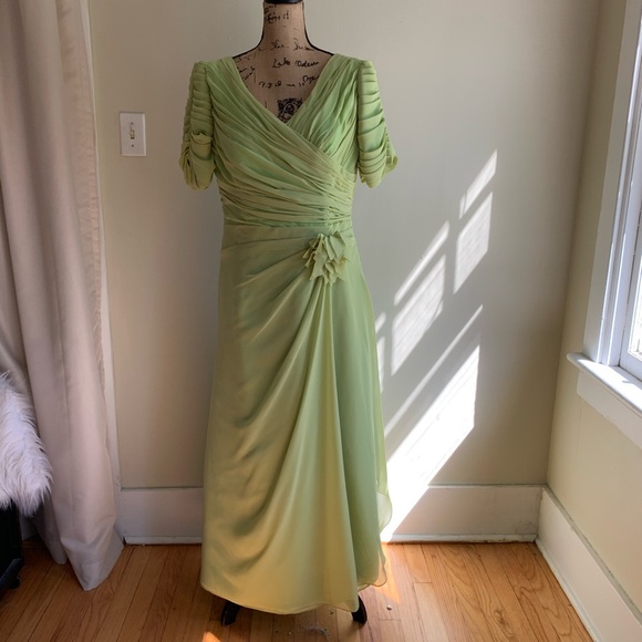 Light In The Box green gown dress size 14W - Picture 7 of 15